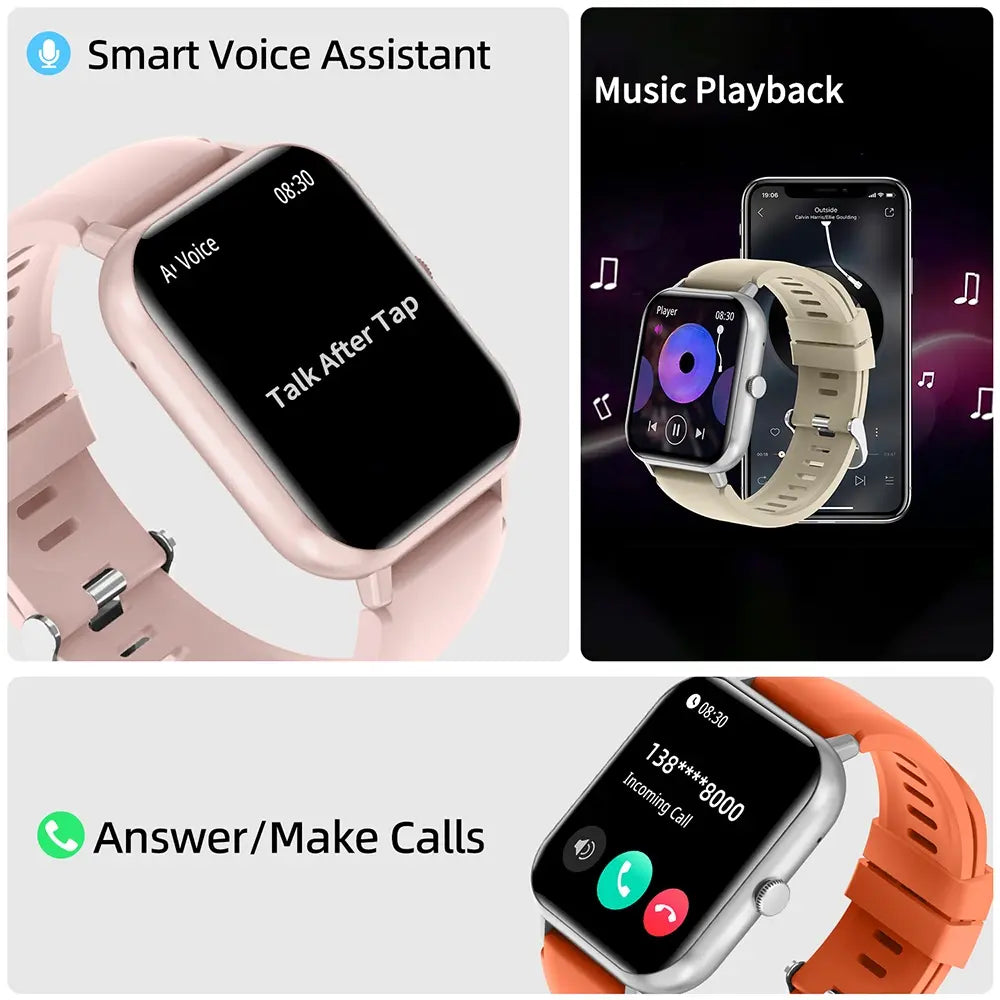1.83-Inch Touchscreen Smartwatch with Calling, Digital Fitness Tracker Watch with 100+ Sports Modes, Waterproof Smart Watch #GLOBAL PICKS