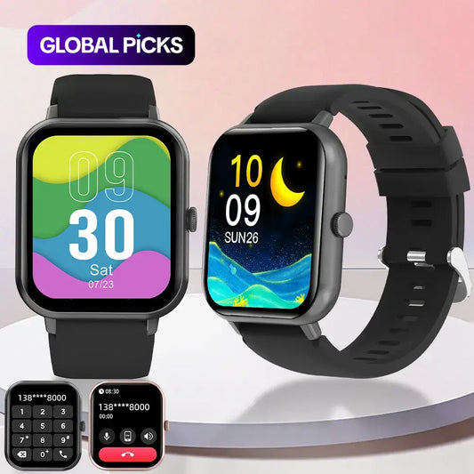 1.83-Inch Touchscreen Smartwatch with Calling, Digital Fitness Tracker Watch with 100+ Sports Modes, Waterproof Smart Watch #GLOBAL PICKS