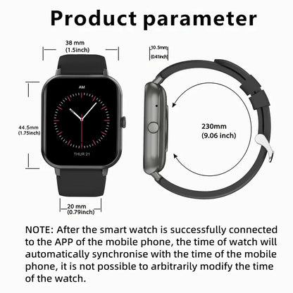 1.83-Inch Touchscreen Smartwatch with Calling, Digital Fitness Tracker Watch with 100+ Sports Modes, Waterproof Smart Watch #GLOBAL PICKS